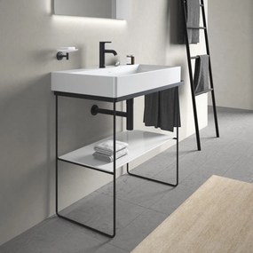 DURAVIT DuraSquare stojací kovový podstavec pod umývadlo (pre 235380, 234880, 234980), 865 x 451 x 790 mm, matná čierna, 0031114600