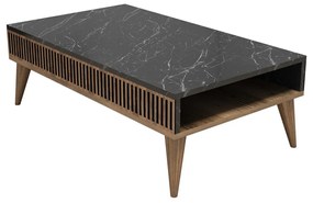 Konferenčný stolík Milan Walnut Black