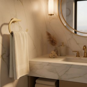 Rea Til, vešiak na uterák, zlatá matná, REA-88069