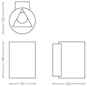 Philips 17357/47/P0 - LED vonkajšie nástenné svietidlo BUXUS 2xLED/4,5W IP44