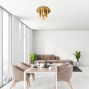 Rabalux 71355 - Stropna svetilka RAMIRA 13xG9/5W/230V zlata