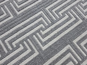 DC Koberec Milano 011 sivá krémová Rozmer: 80×200 cm