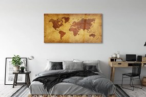 Obraz plexi Starý hnedý mapa 140x70 cm