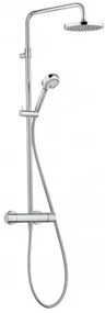 Kludi LOGO NEO sprchový systém na stenu s termostatickou batériou chróm 6809205-00