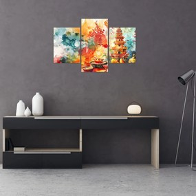 Obraz - Akvarelové ilustrácie (90x60 cm)