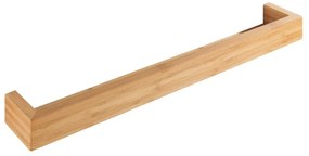 Bambusová nástenná polica Wenko Dark, šírka 60 cm