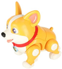 KIK Interaktívna hračka pes Corgi s hudbou a svetielkami