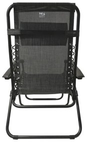 Skladacie polohovateľné kreslo antracit