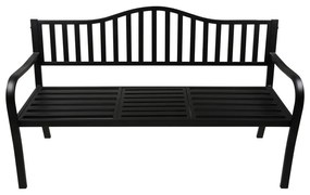 Čierna kovová záhradná lavica Segula - Garden Pleasure