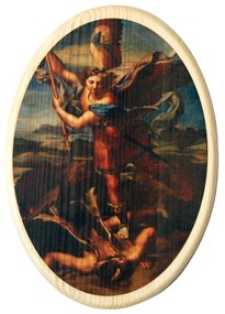 Svätý Michal drevený obraz