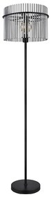 Globo 15698S - Stojacia lampa GORLEY 1xE27/60W/230V čierna