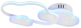 Biele detské svietidlo 52x25 cm Cloudy - Trio