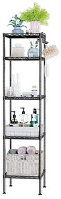 5-poschodový kúpeľňový stojan 30x30x121cm