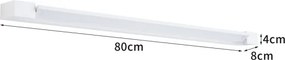 BRILAGI - LED Vonkajšie nástenné svietidlo AQUA LINE LED/20W/230V 80 cm IP44 biela