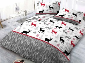 XPOSE® Francúzske bavlnené Renforcé obliečky LYANA - sivé