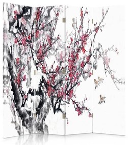 Gario Paraván Jemná japonská čerešňa Rozmery: 145 x 170 cm, Prevedenie: Klasický paraván