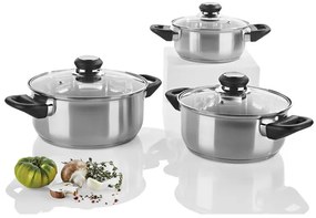 Ernesto®  Súprava hrncov z nehrdzavejúcej ocele, 6-dielna  (100364268)