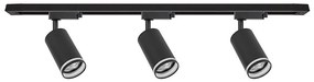 Bodové svietidlo v lištovom systéme PIPE 3xGU10/10W/230V čierne
