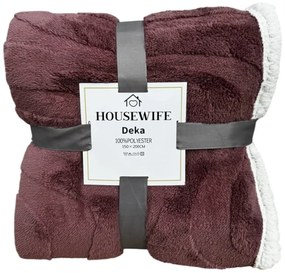 Luxusná baránková deka z mikroplyšu NESTIVE ružová Rozmer: 200 x 230 cm