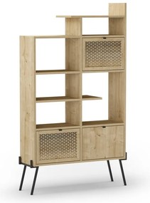 Knižnica v dekore duba v prírodnej farbe 95x170 cm Ecrin – Marckeric