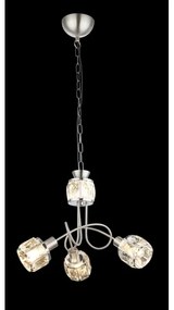 Globo 54356-3H - LED Luster na reťazi KRIS 3xE14/40W/230V + LED/5W