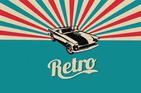 Tapeta v retro štýle - 150x100