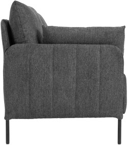 Sedačka Ziden 2-miestna látka - čierna