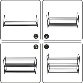 Čierny botník VARIO 92x55 cm