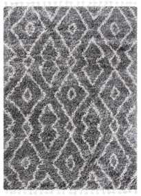 Kusový koberec shaggy Daren sivý 200x300cm