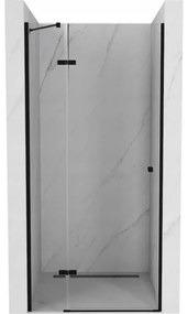 Mexen Roma, sprchové dvere do otvoru 90 x 190 cm, 6mm číre sklo, čierny profil, 854-090-000-70-00