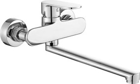 Mexen Milo - vaňová batéria s dlhou výlevkou, chrómová, 71335-00