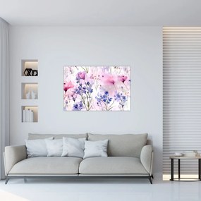 Obraz - Akvarelová lúka (90x60 cm)