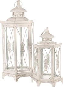 Set dvoch lampášov biely LUC304 (2 ks)