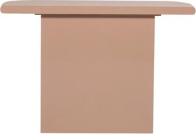 Svetloružový lesklý konzolový stolík 30x120 cm Nocta – WOOOD