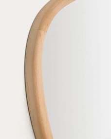 Nástenné zrkadlo s dreveným rámom 45,5x47 cm Alura – Kave Home