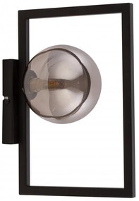 SIGMA Nástenné moderné osvetlenie COSMIC, 1xG9, 12W, čierne, dymové sklo