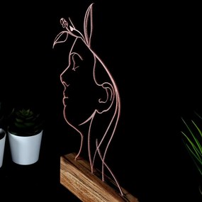 Kovová dekorácia Woman I 32 cm bronzová