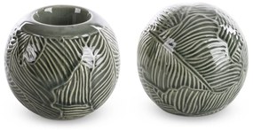 DEKORAČNÁ GUĽA DARA (01) (FI) 10X9 CM ZELENÁ