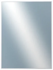 DANTIK - Zrkadlo v rámu, rozmer s rámom 60x80 cm z lišty Hliník biela (7003027)