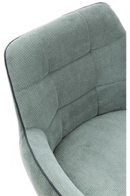 Zelené čalúnené jedálenské kreslá v súprave s podrúčkami 2 ks Donatelo – Marckeric