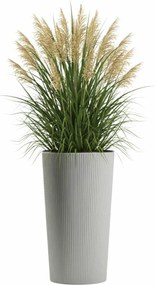 PLASTOVÝ KVETINÁČ URBANIKA ECO 46,5X25,5 CM SIVÁ