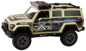 LEAN TOYS Terénne poľovnícke auto, svetlá, zvuky - béžová