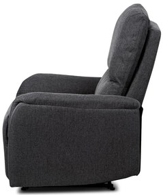 BONTEC Polohovacie kreslo, sivá, látka, TV-5060 GREY2 Farba: Šedá