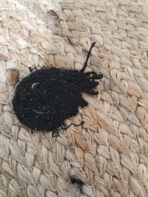 AKCIA Detský jutový koberec BEAR HEAD 100 cm II. akosť