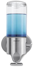 Nástenný dávkovač mydla z nerezovej ocele v striebornej farbe 440 ml - simplehuman