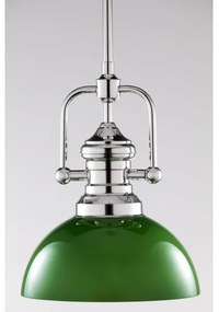 Jupiter 2071 - Luster na tyči PLATINO 1xE27/15W/230V zelená/lesklý chróm