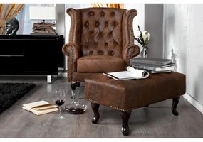 Taburetka 40466 Modern Barock Antik Hnedá - Komfort-nábytok