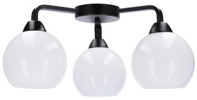 Prisadený luster CALDERA 3xE27/60W/230V čierna