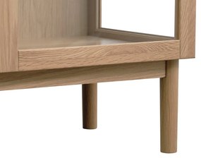 Dizajnová vitrína Dallan 140 cm prírodný dub