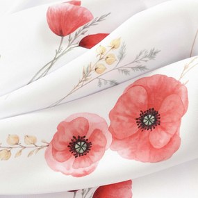 Goldea hranatý teflónový obrus - vlčie maky 80 x 80 cm